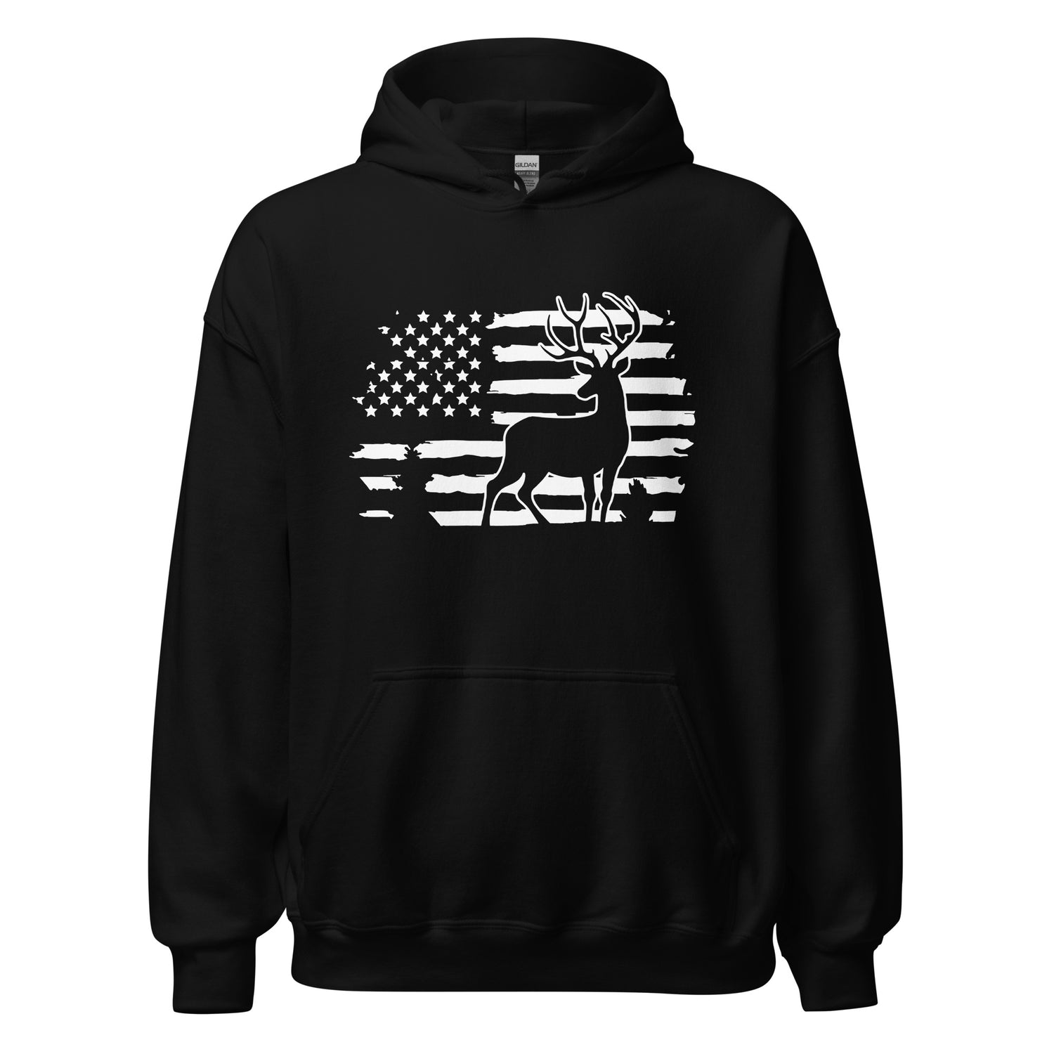 American Flag Deer Hoodie