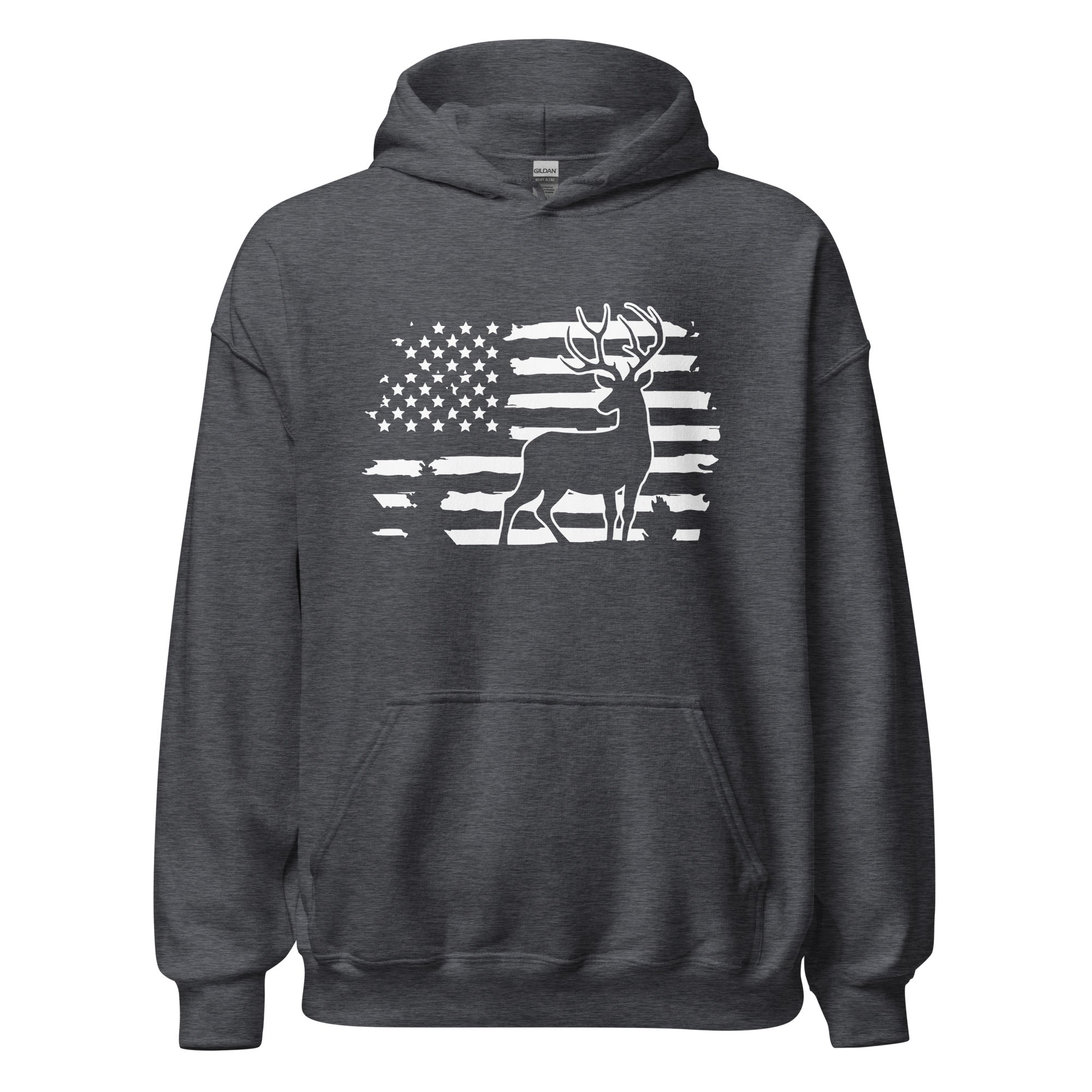 American Flag Deer Hoodie