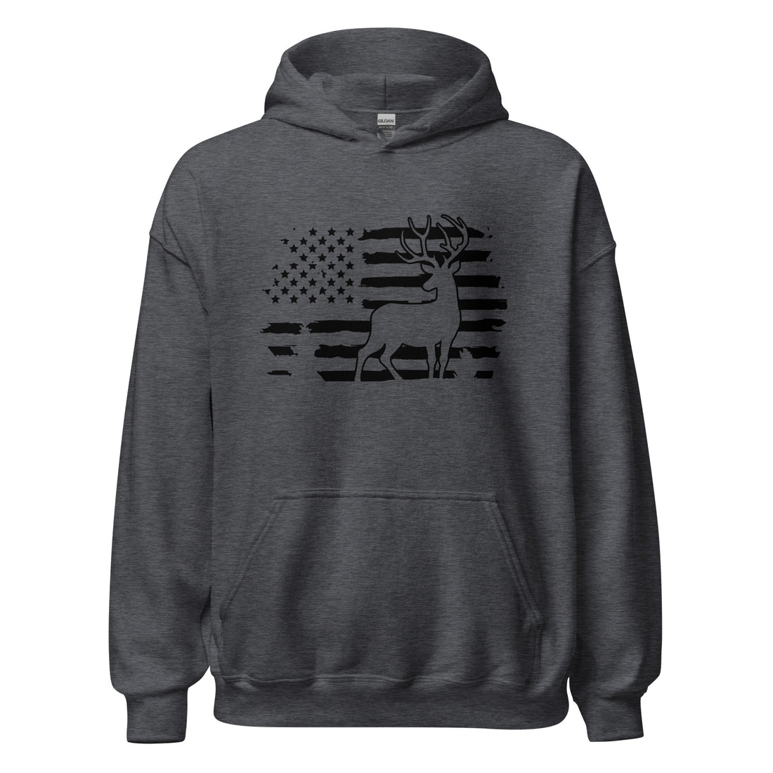 American Flag Deer Hoodie