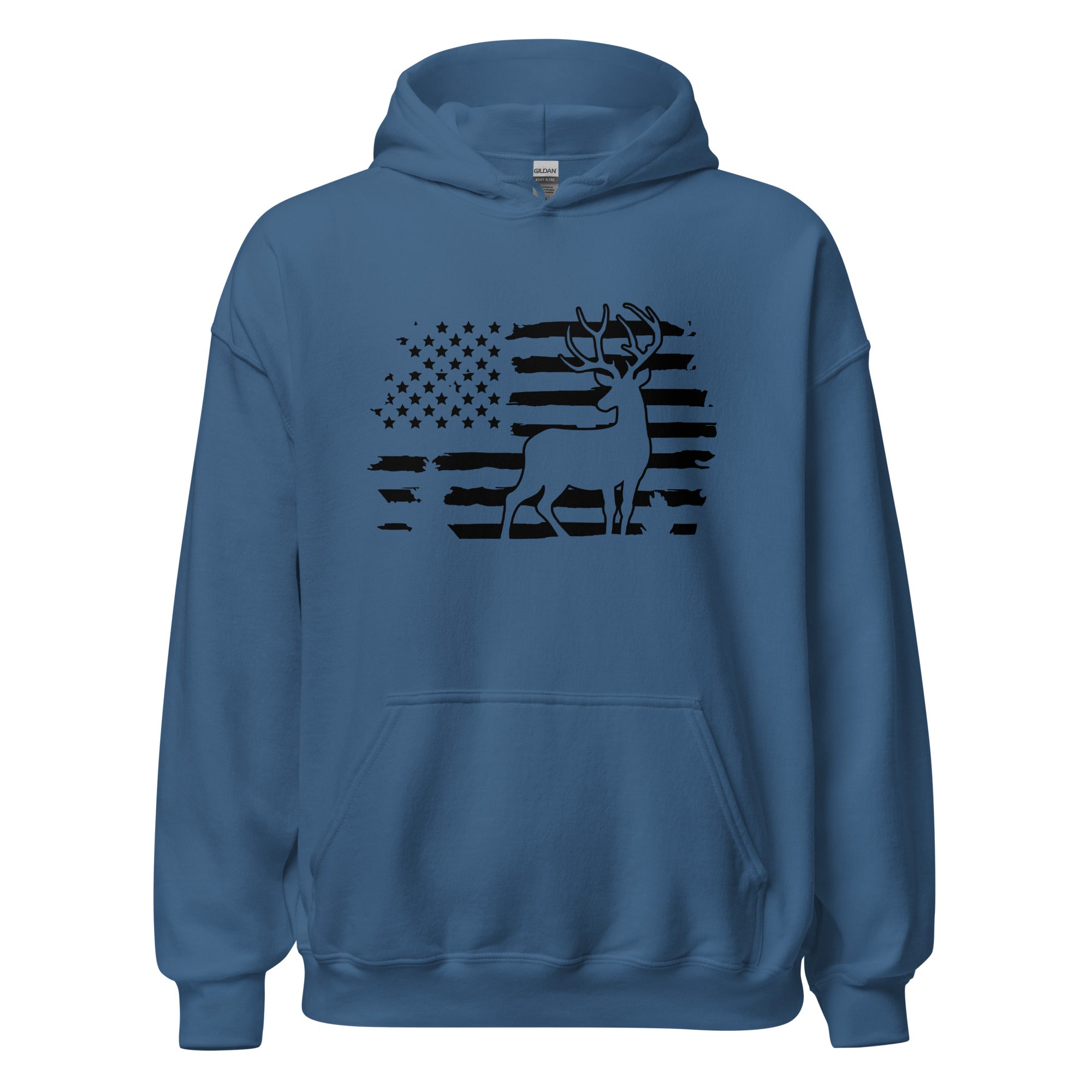 American Flag Deer Hoodie