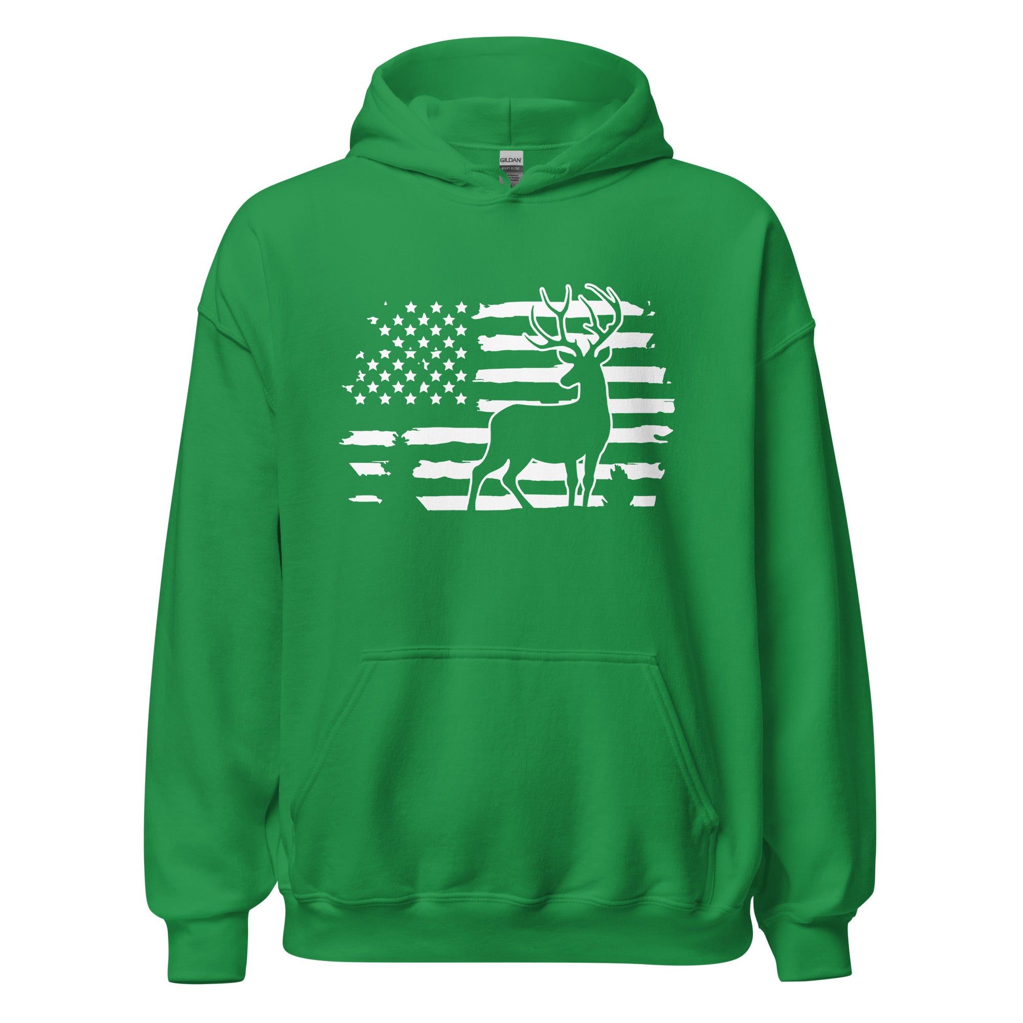 American Flag Deer Hoodie