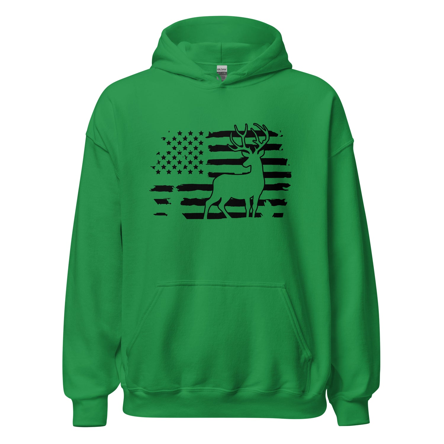 American Flag Deer Hoodie