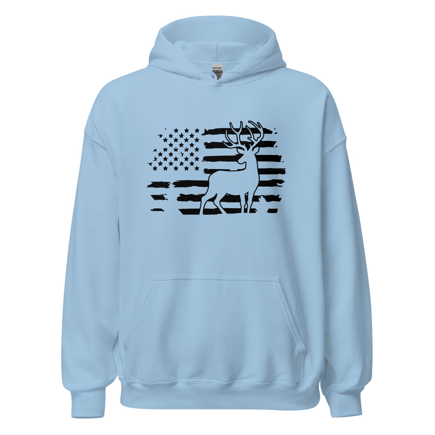 American Flag Deer Hoodie