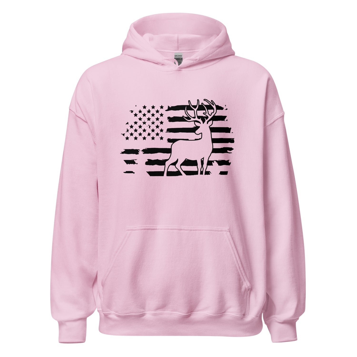 American Flag Deer Hoodie