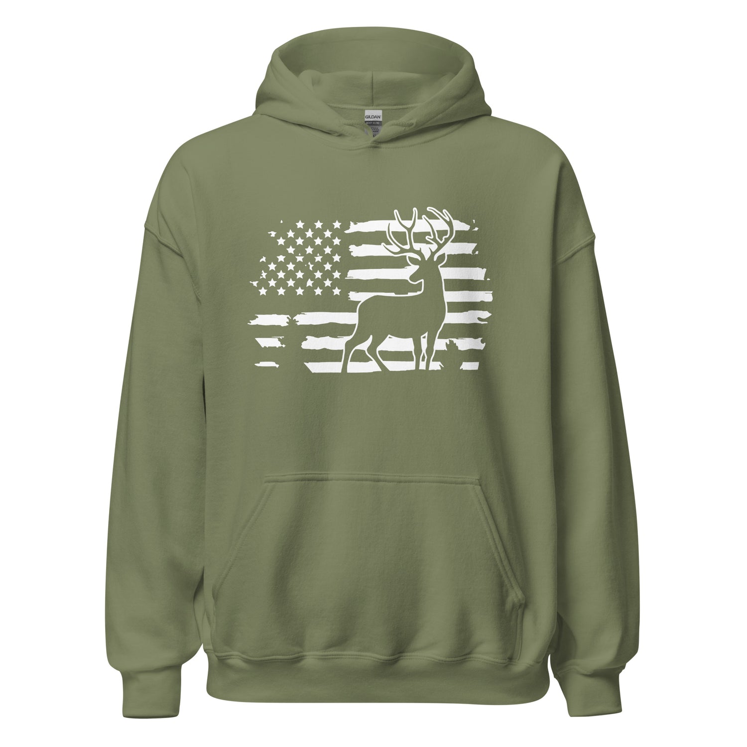 American Flag Deer Hoodie