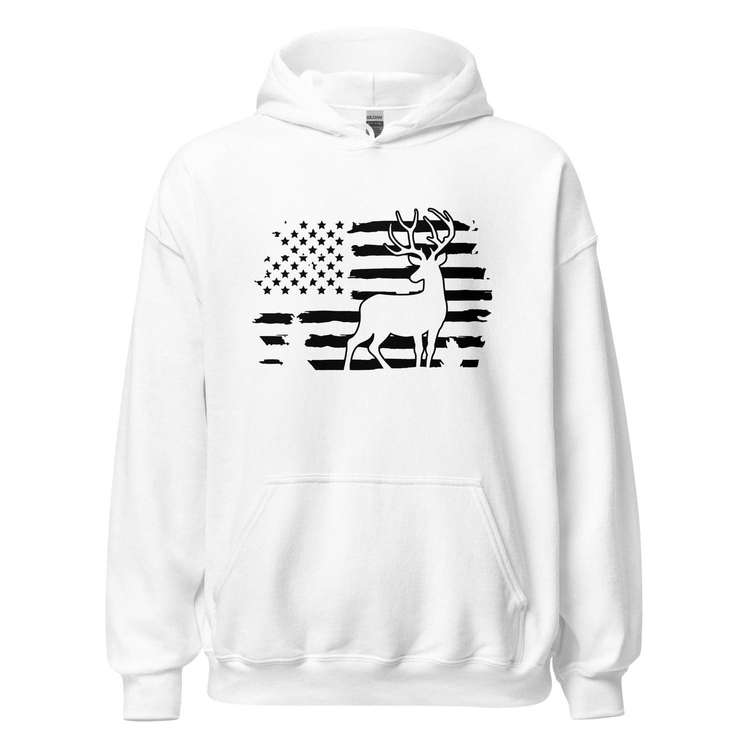 American Flag Deer Hoodie