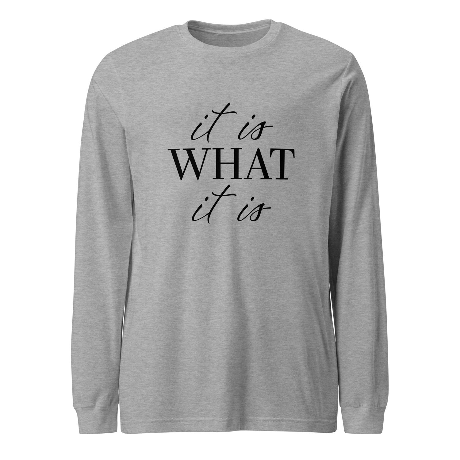 It Is What It Is Long Sleeve Tshirt