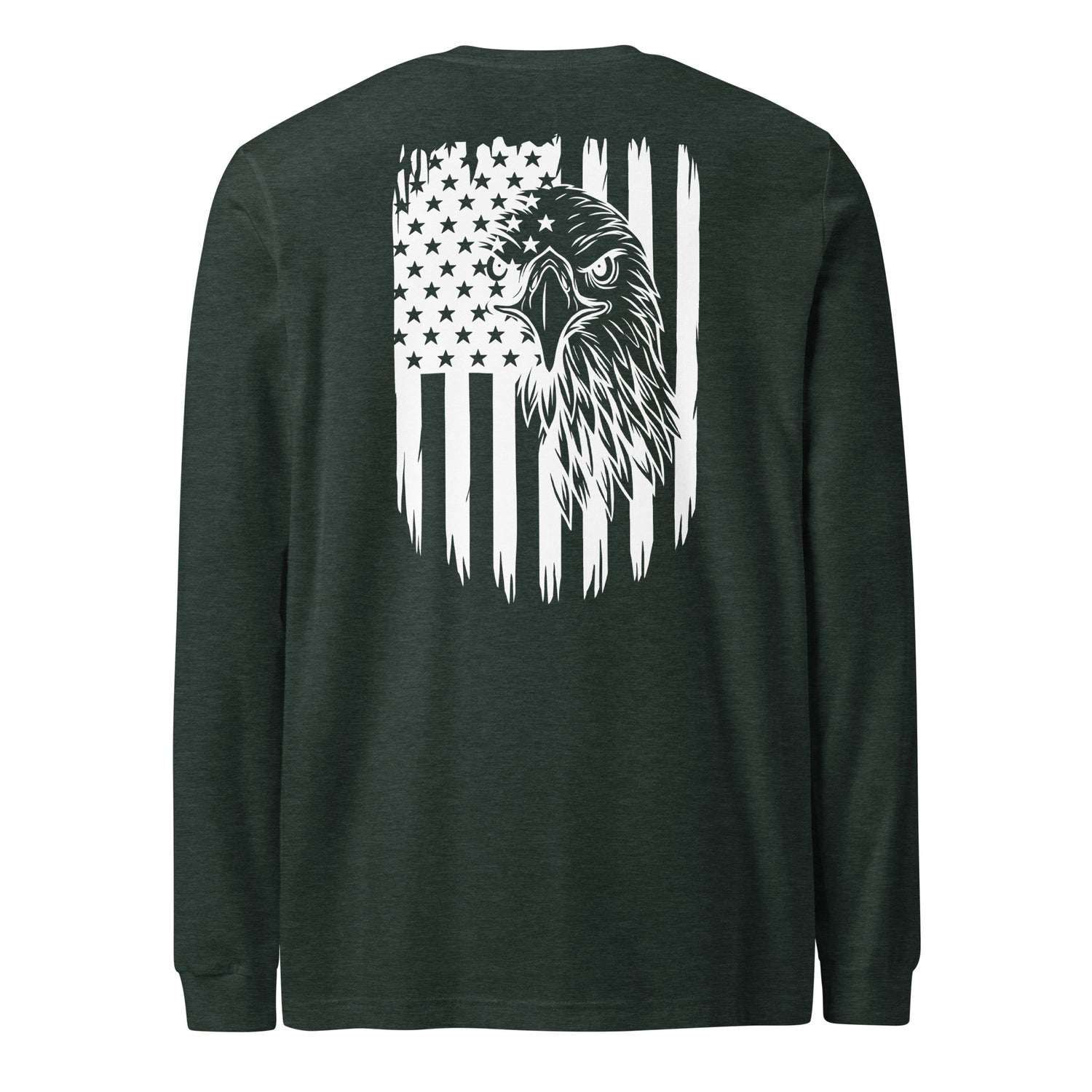 American Flag Eagle Long Sleeve Tshirt