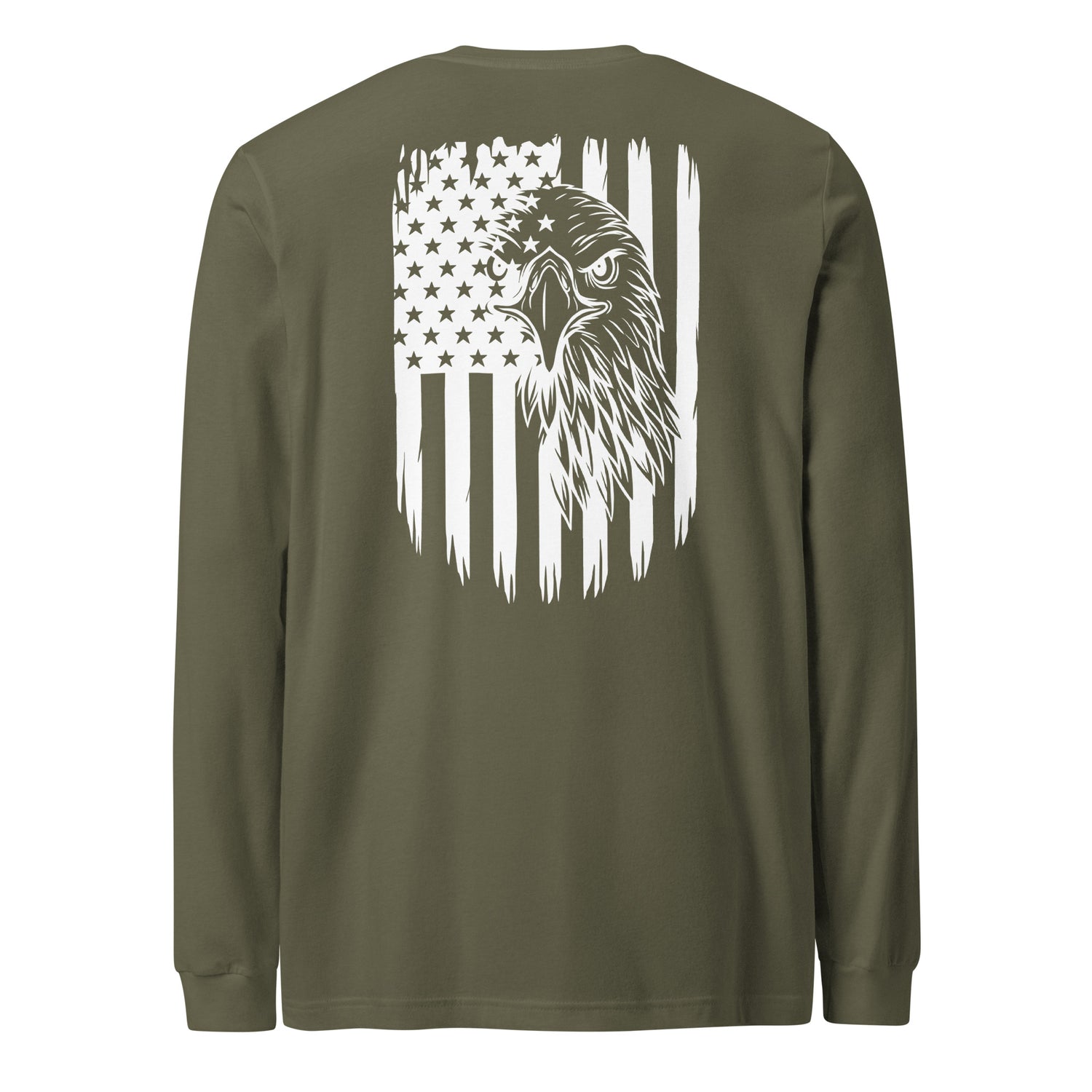 American Flag Eagle Long Sleeve Tshirt