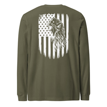 American Flag Eagle Long Sleeve Tshirt