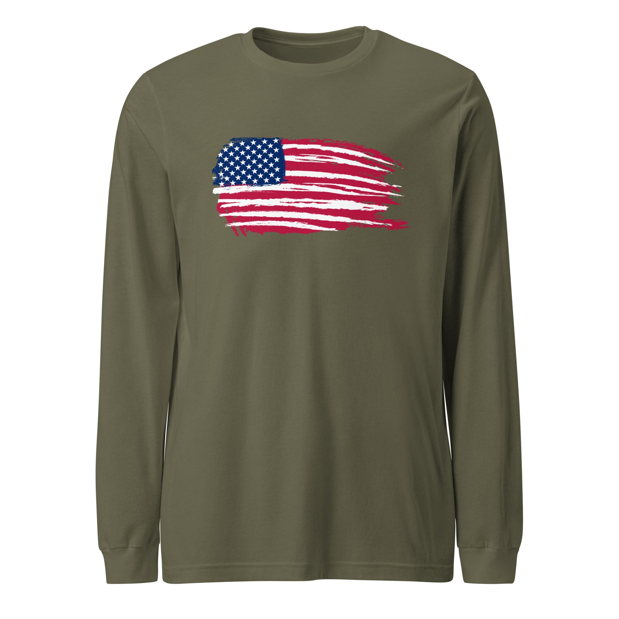 American Flag Long Sleeve Tshirt