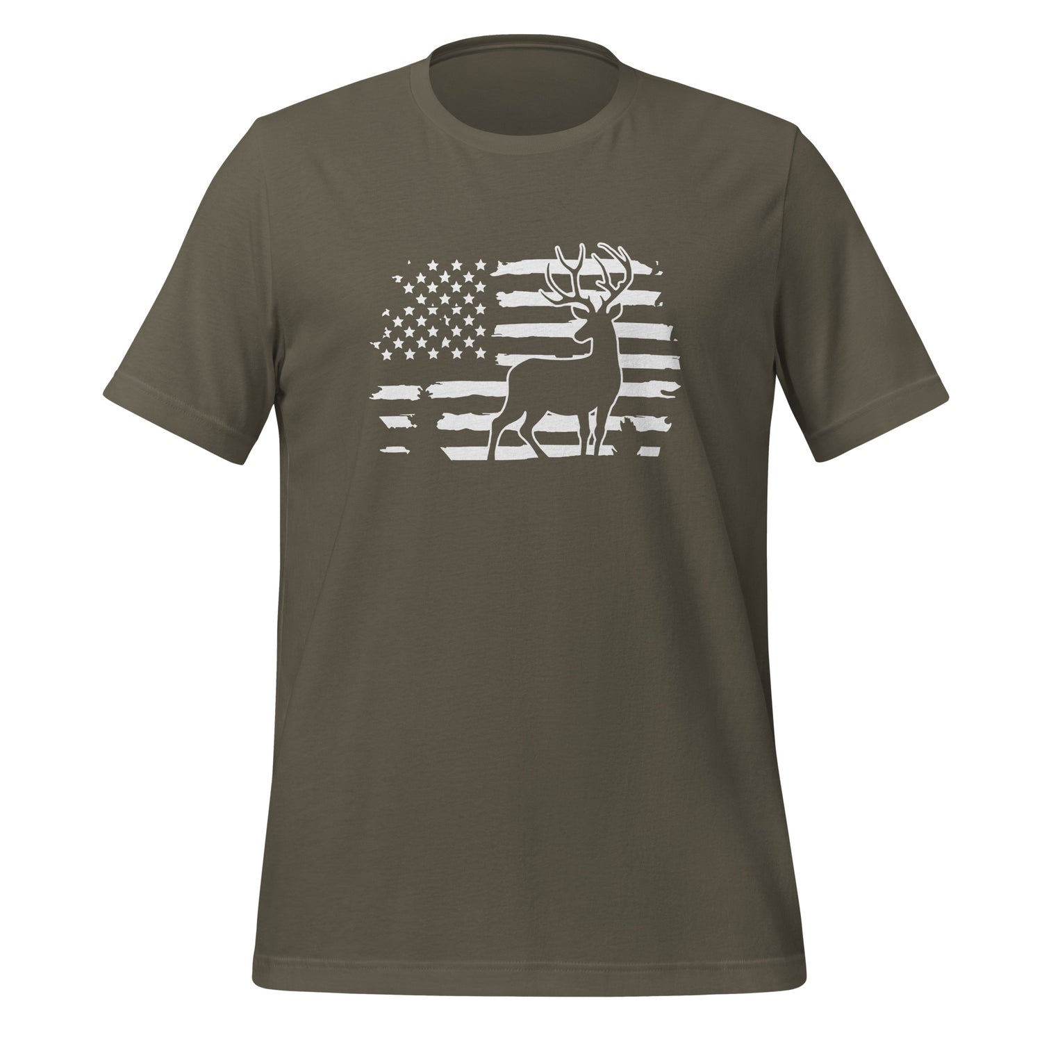 American Flag Deer Tshirt