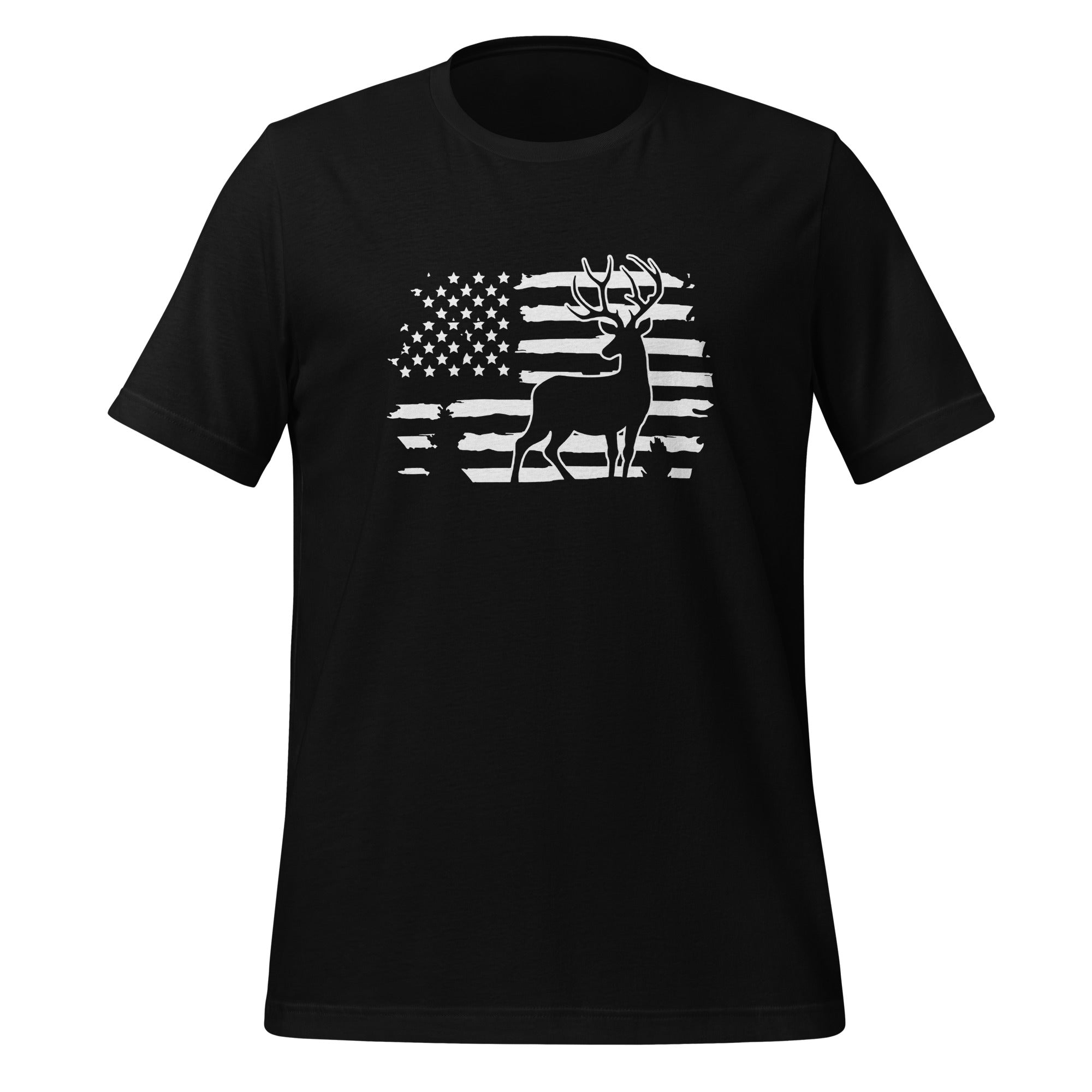 American Flag Deer Tshirt