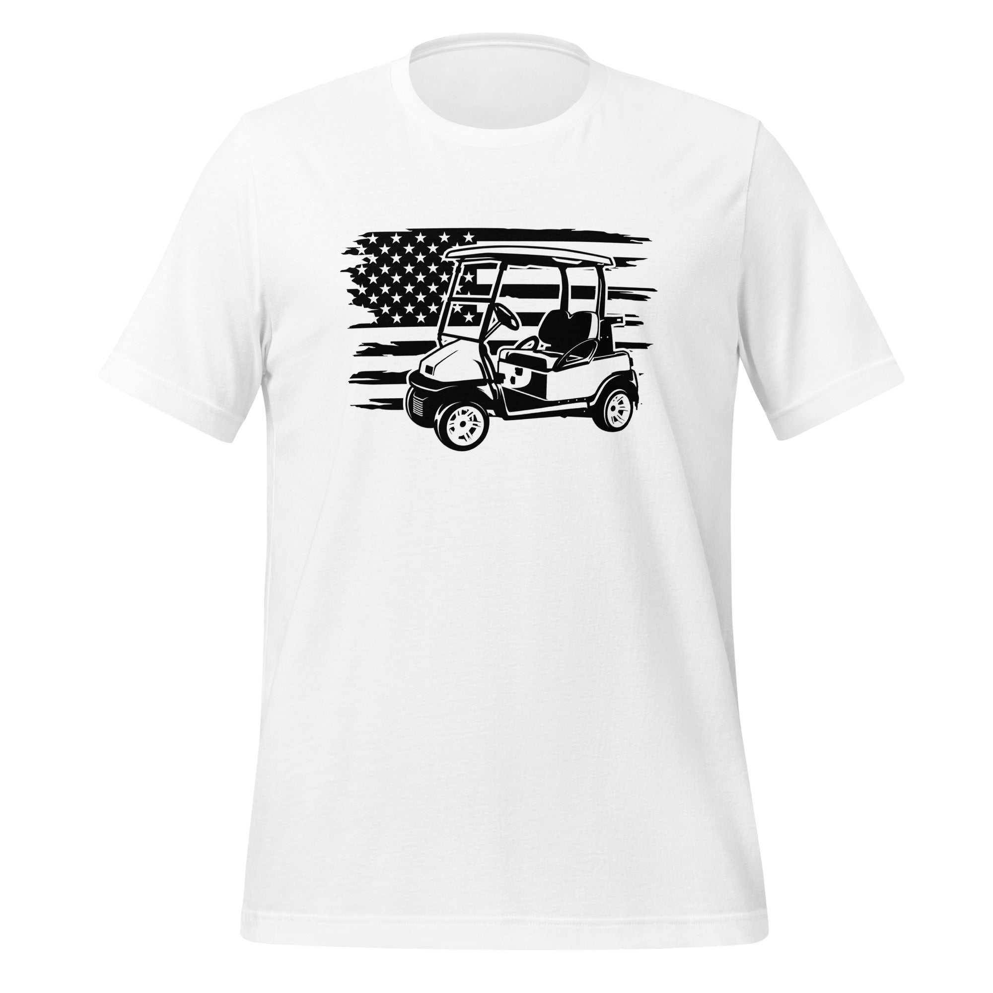 Golf Cart Distressed Flag