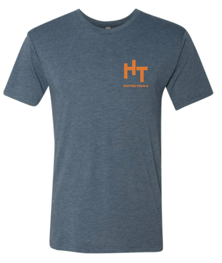 Classic 309 Performance Short Sleeve (Indigo Blue w/Orange Logo)