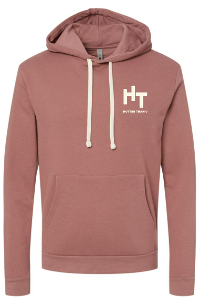 Dream 618 Fleece Hoodie (Mauve w/Natural Logo)